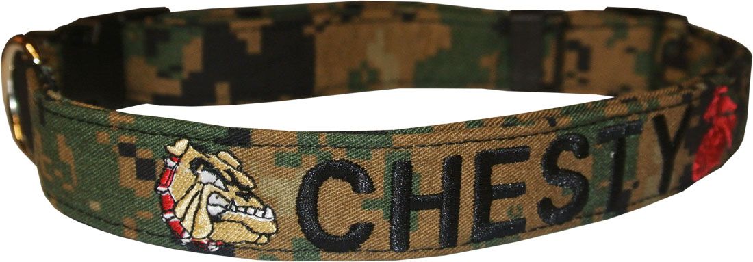 Custom dog collars military best sale